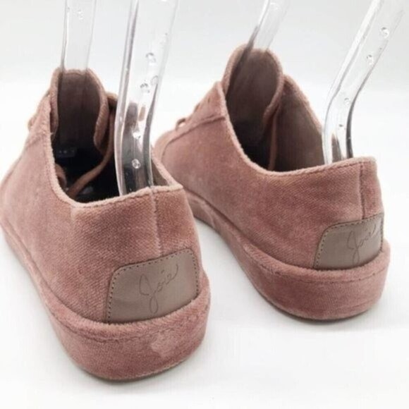JOIE Daryl Velvet Light Mauve Low Top Sneakers  - Picture 5 of 8